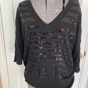 Torrid sequin v neck sweater